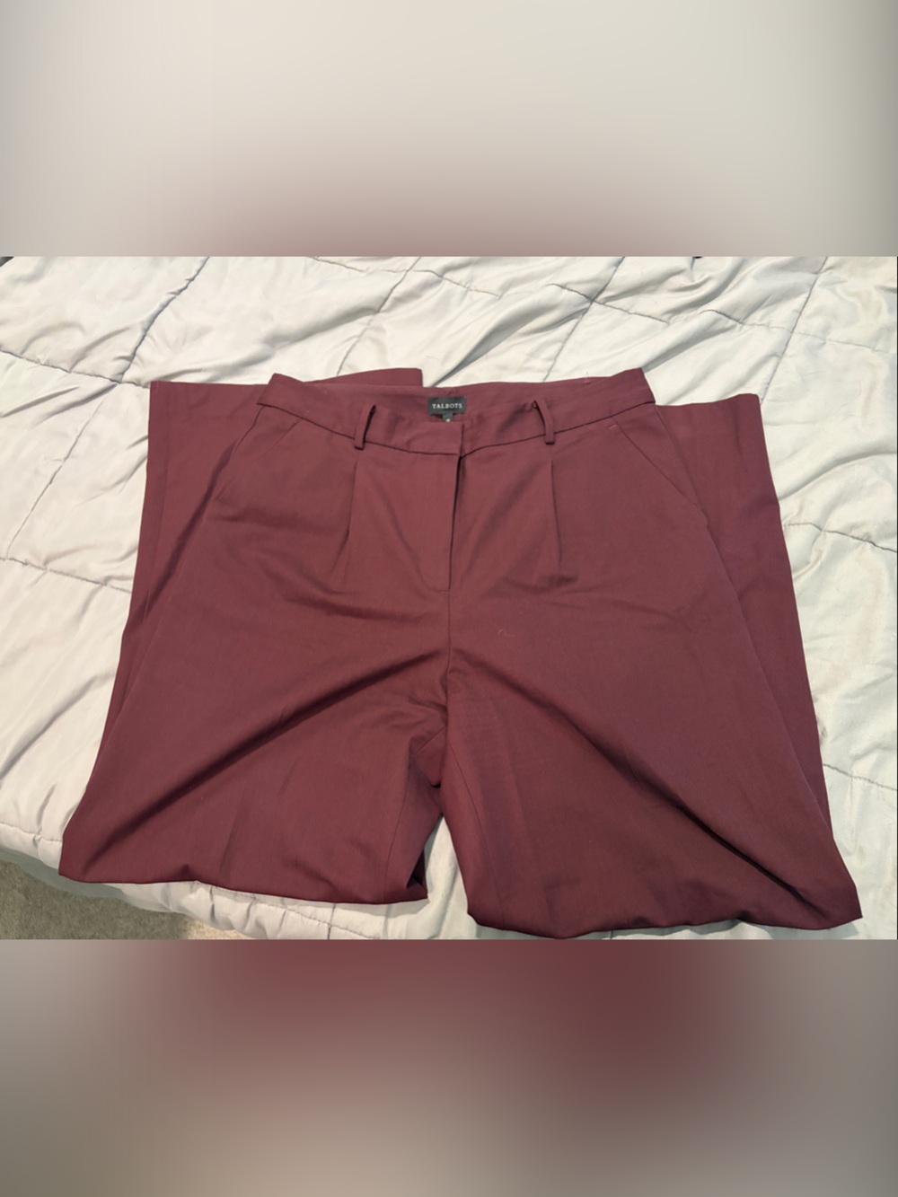 Talbots Wine Boot Cut Pants